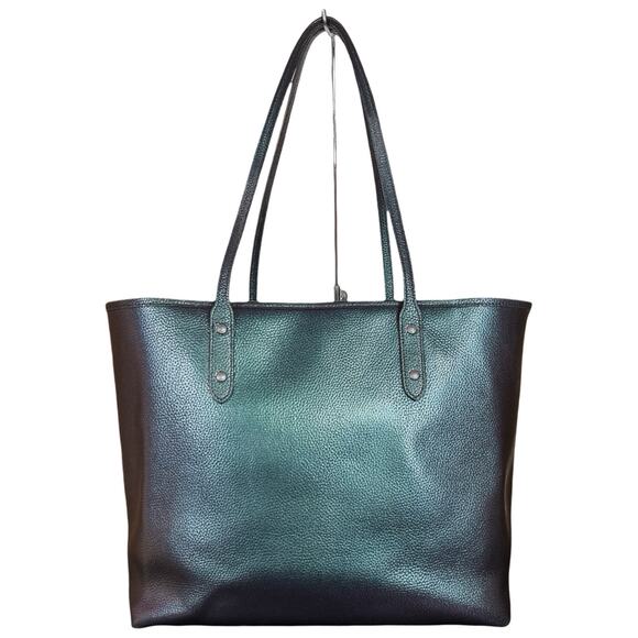 Coach Hologram Leather Open City Tote & Wallet Color Shifting Oil Slick F22550 - Picture 6 of 16